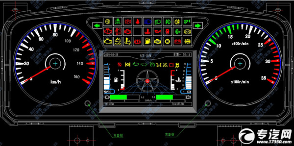 國(guó)六專用車組合儀表指示燈說(shuō)明